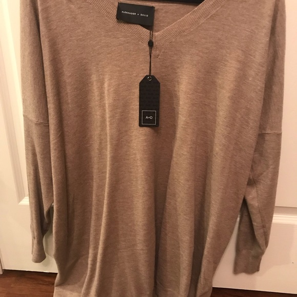 Alexander + David Oversized V-Neck Sweater - Picture 5 of 5